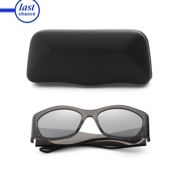 BALENCIAGA Grey/silver 56mm Square Sunglasses - Picture 1 of 2